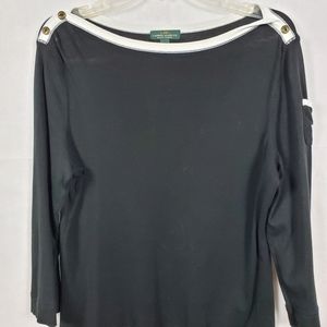 Ralph Lauren 3/4 Sleeve Top